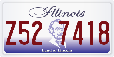 IL license plate Z527418