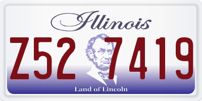 IL license plate Z527419