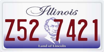 IL license plate Z527421