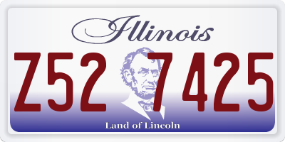 IL license plate Z527425