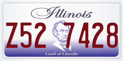 IL license plate Z527428