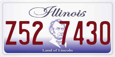 IL license plate Z527430