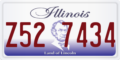 IL license plate Z527434