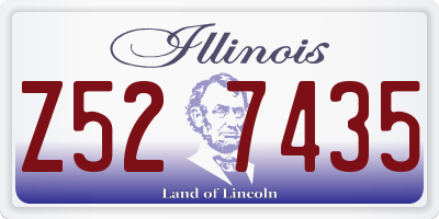 IL license plate Z527435