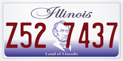 IL license plate Z527437