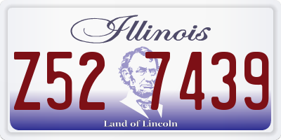 IL license plate Z527439