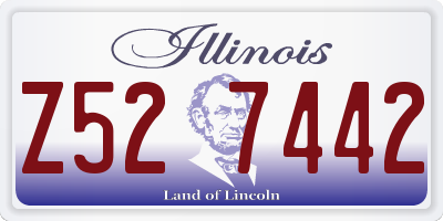 IL license plate Z527442