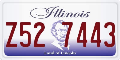 IL license plate Z527443