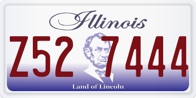 IL license plate Z527444