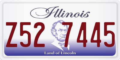 IL license plate Z527445