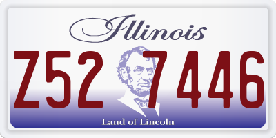 IL license plate Z527446