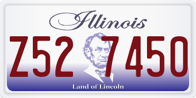 IL license plate Z527450