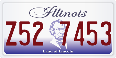 IL license plate Z527453