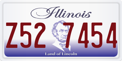 IL license plate Z527454