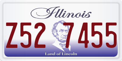 IL license plate Z527455