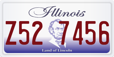 IL license plate Z527456