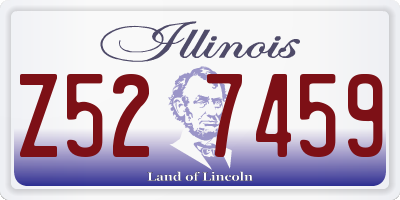 IL license plate Z527459