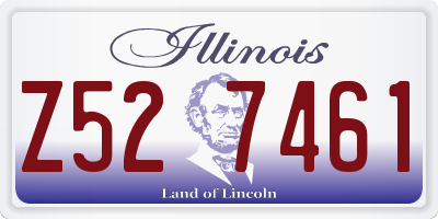 IL license plate Z527461