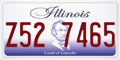 IL license plate Z527465