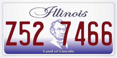 IL license plate Z527466