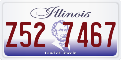 IL license plate Z527467