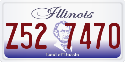 IL license plate Z527470