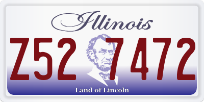 IL license plate Z527472