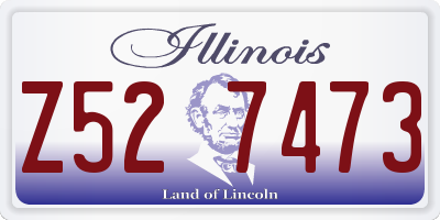 IL license plate Z527473