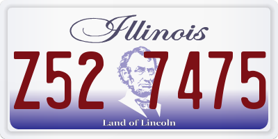 IL license plate Z527475