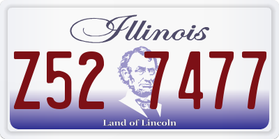 IL license plate Z527477
