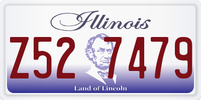 IL license plate Z527479