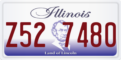IL license plate Z527480