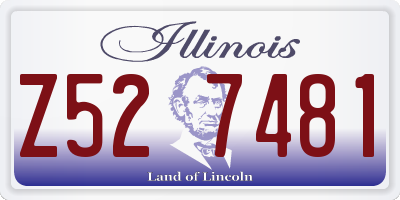 IL license plate Z527481