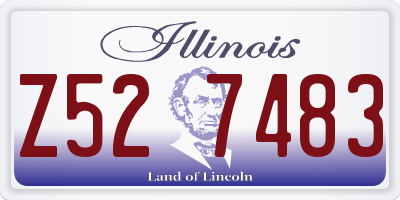 IL license plate Z527483