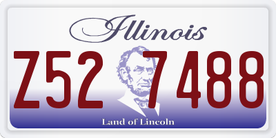 IL license plate Z527488