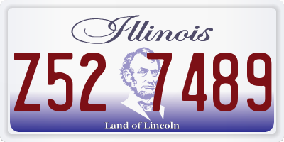 IL license plate Z527489