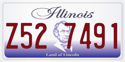 IL license plate Z527491