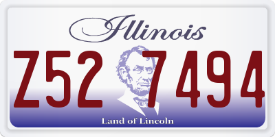 IL license plate Z527494