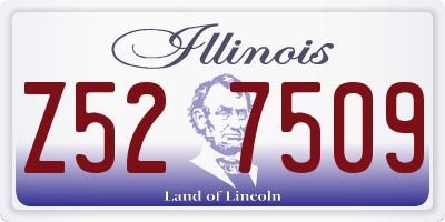 IL license plate Z527509