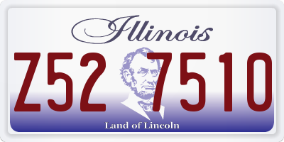 IL license plate Z527510