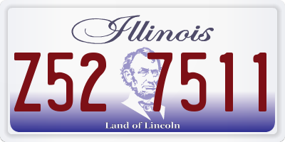 IL license plate Z527511