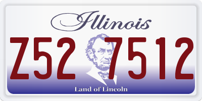 IL license plate Z527512