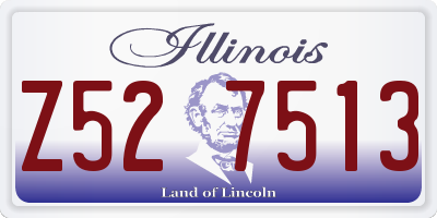 IL license plate Z527513