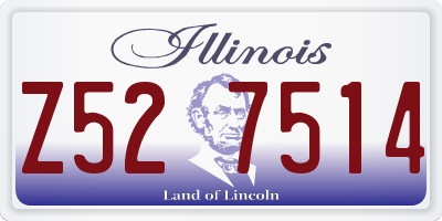 IL license plate Z527514