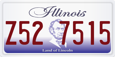 IL license plate Z527515