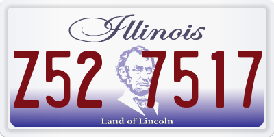 IL license plate Z527517