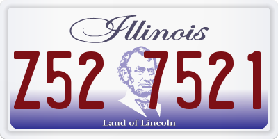 IL license plate Z527521