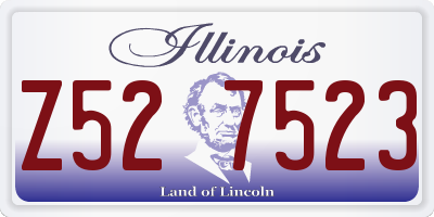 IL license plate Z527523