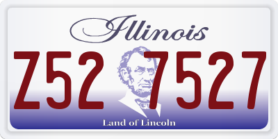 IL license plate Z527527