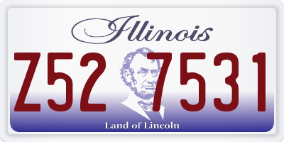 IL license plate Z527531
